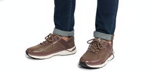 ZEBA Shoes Men's Brown Hands Free Slip On Walking Casual US 8.5